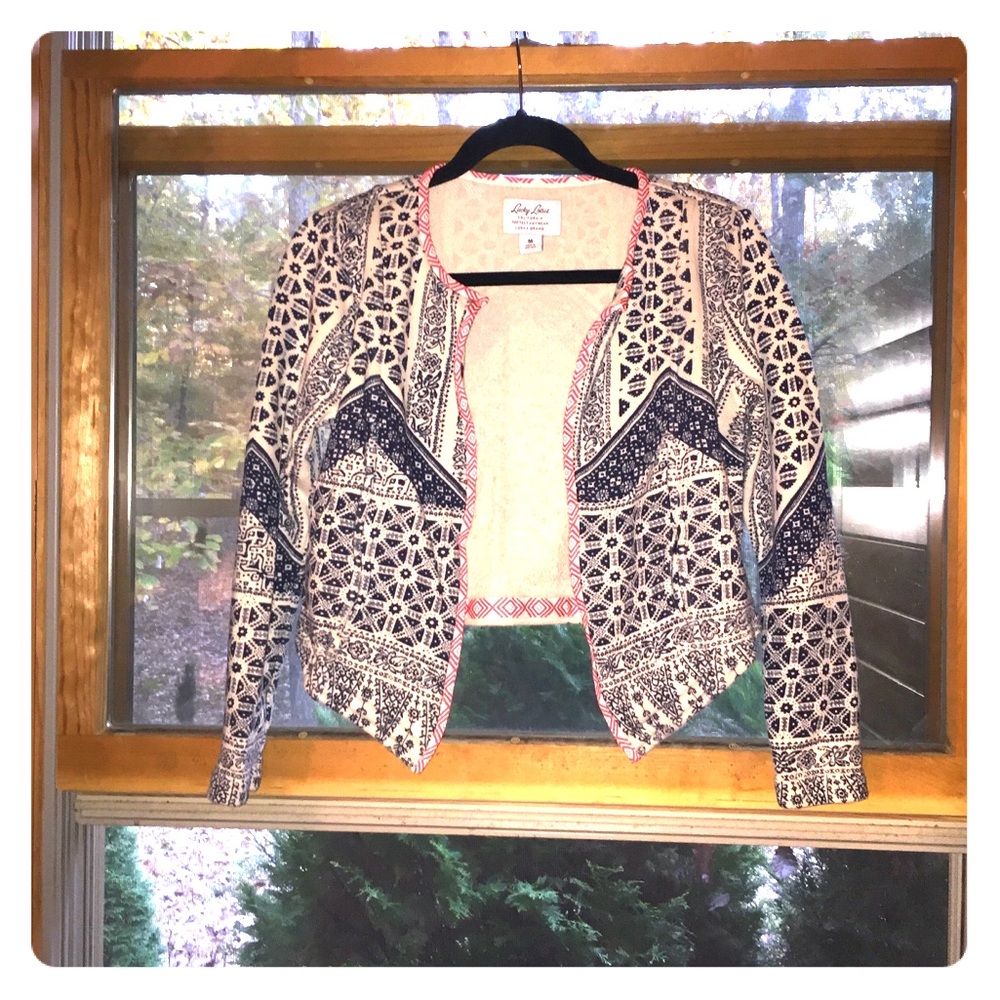 ✨LUCKY LOTUS✨CROPPED CARDIGAN by LUCKY BRAND